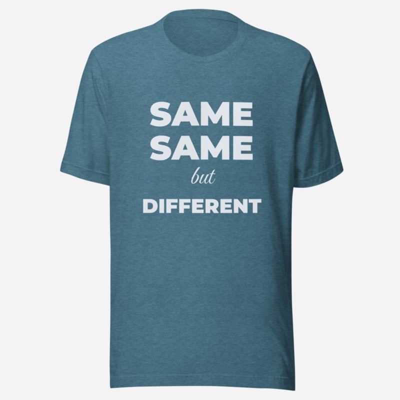 Actual Twin Same Same But Different Tee in Heather Deep Teal