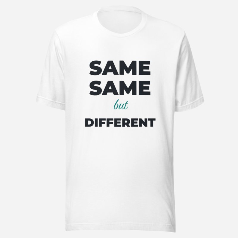 Actual Twin Same Same But Different Tee in White