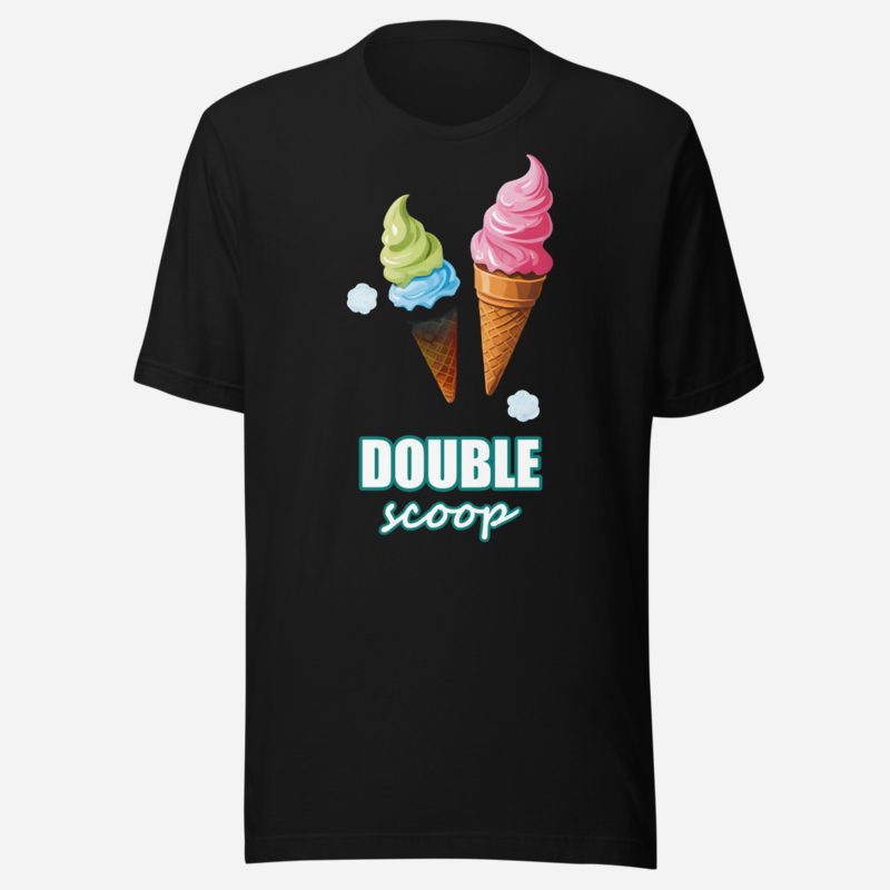 Actual Twin Double Scoop Ice Cream Tee
