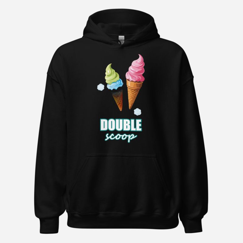Actual Twin Double Scoop Ice Cream Hoodie