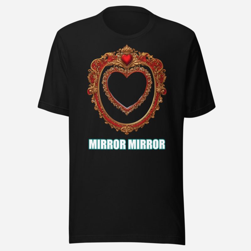 Actual Twin Mirror Mirror Tee in Black