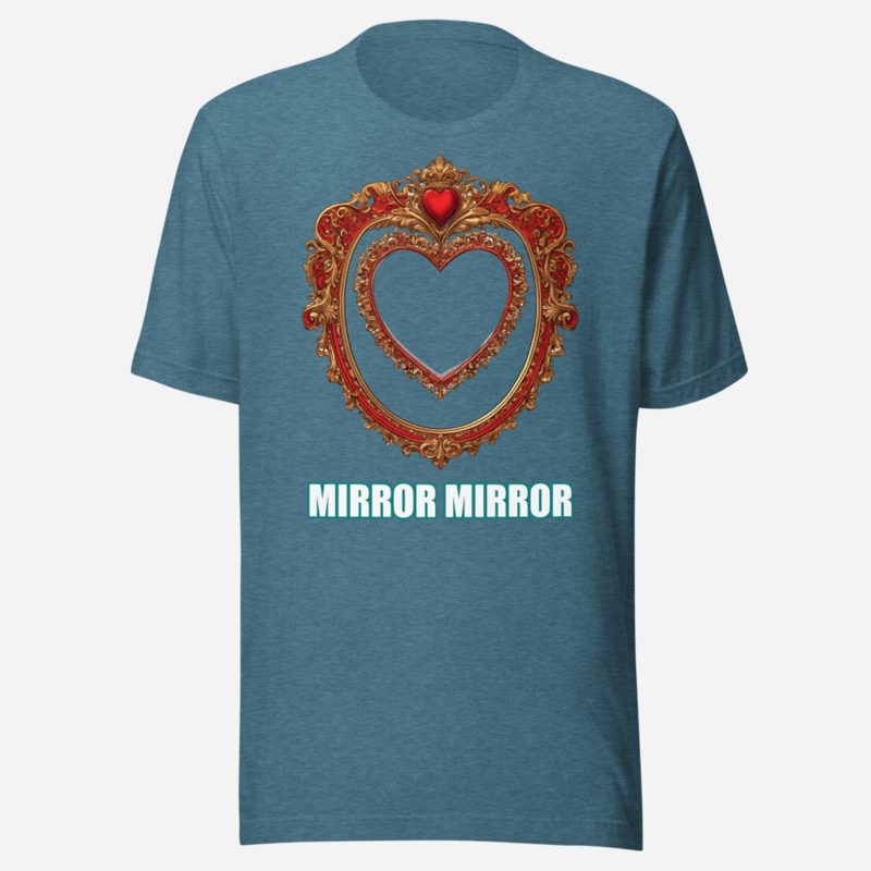 Actual Twin Mirror Mirror Tee Heather Deep Teal