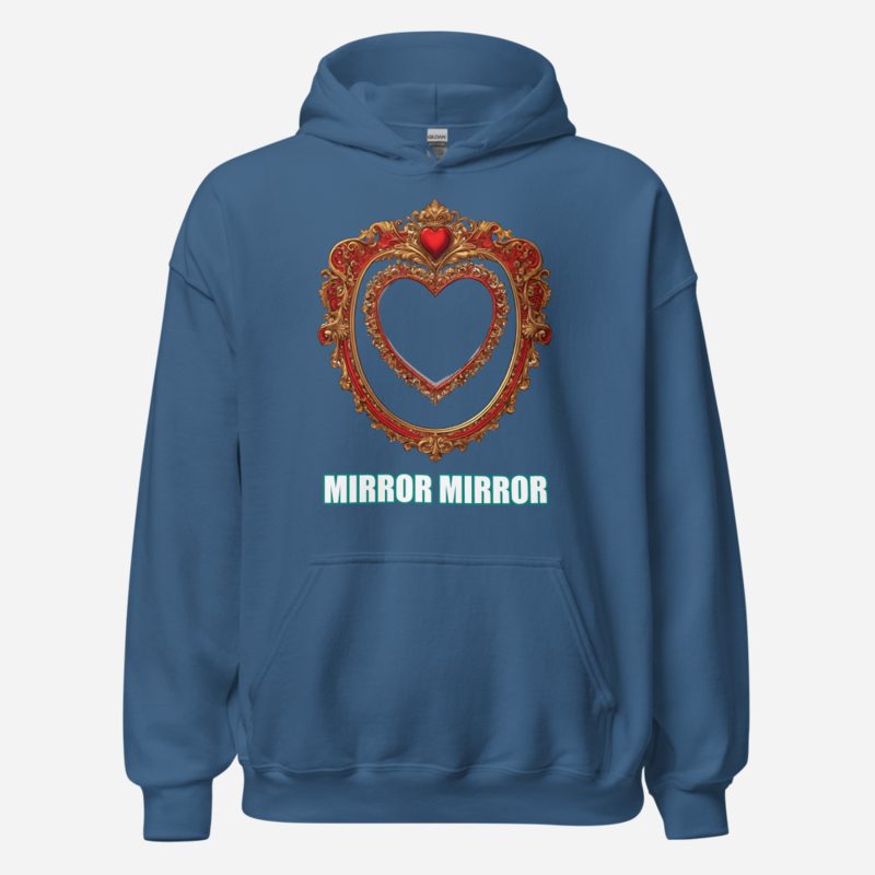 Actual Twin Mirror Mirror Hoodie in Indigo Blue