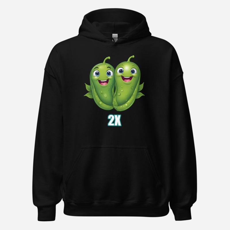 Actual Twin 2X Two Peas Hoodie