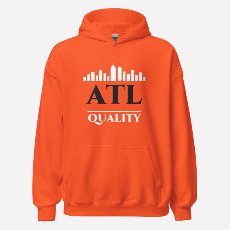 ATL Quality Skyline Logo Hoodie in Orange