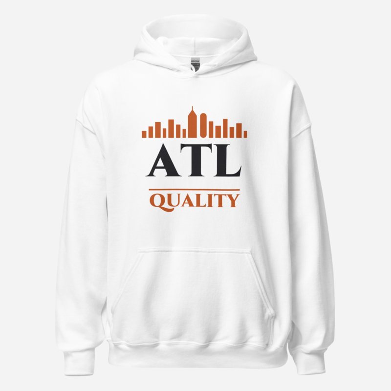 ATL Quality Skyline Logo Hoodie White