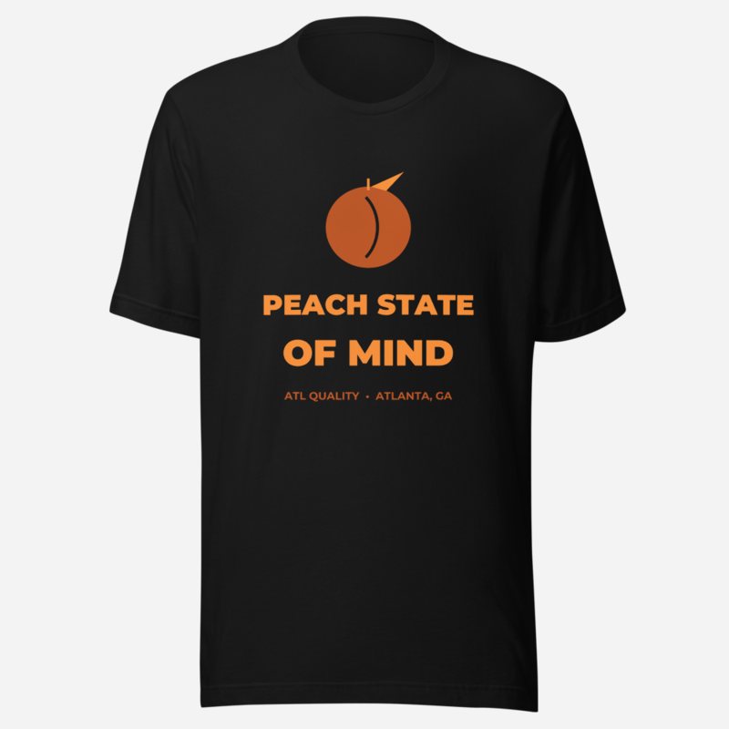 ATL Quality Peach State Of Mind Tee in Black