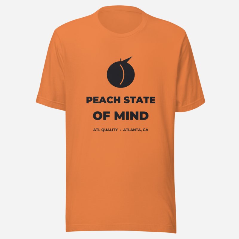 ATL Quality Peach State Of Mind Tee Burnt Orange
