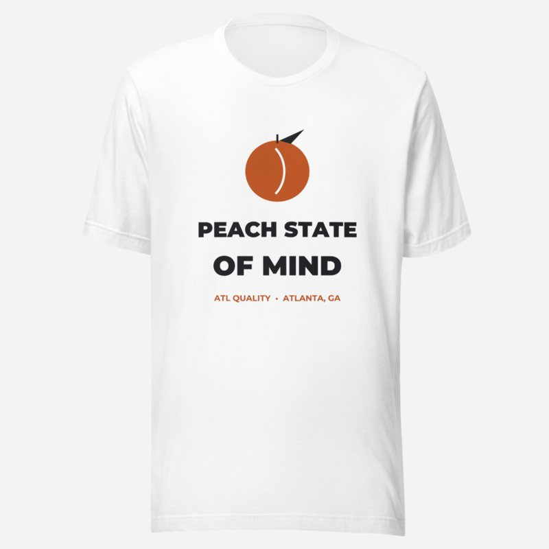 ATL Quality Peach State Of Mind Tee in White