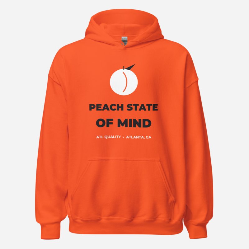 ATL Quality Peach State Of Mind Hoodie in Orange