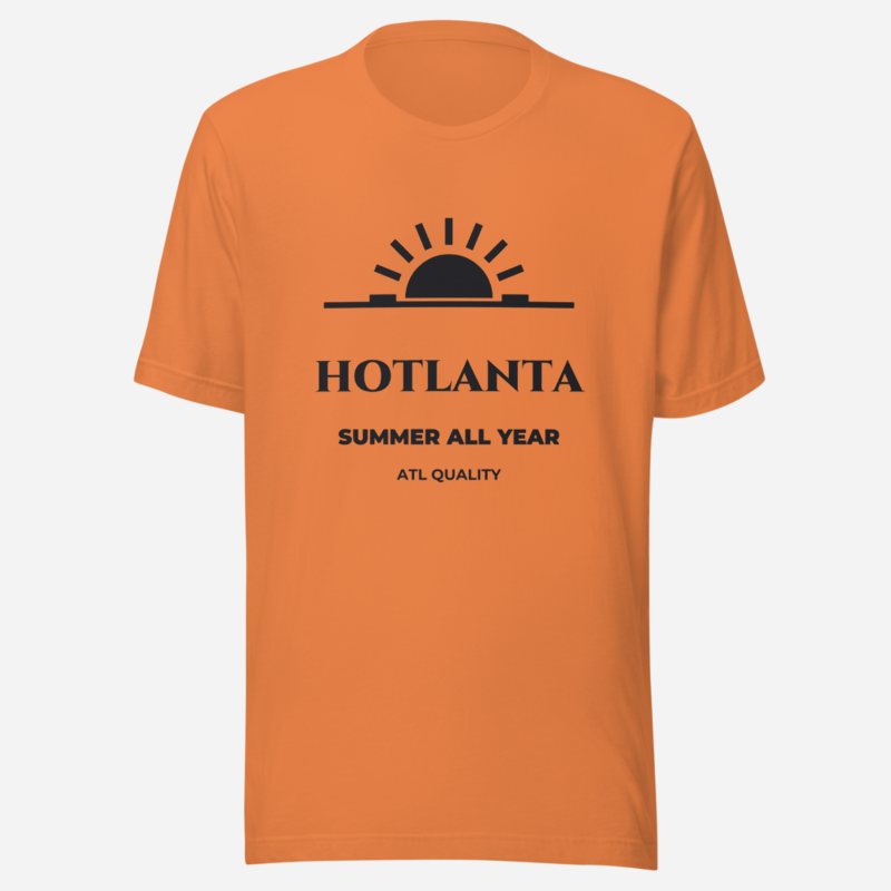 ATL Quality Hotlanta Tee in Burnt Orange