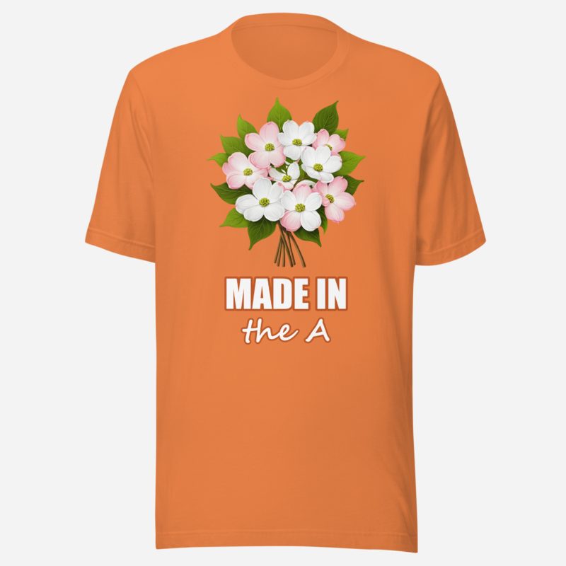 ATL Quality Made In The A Dogwood Tee Burnt Orange