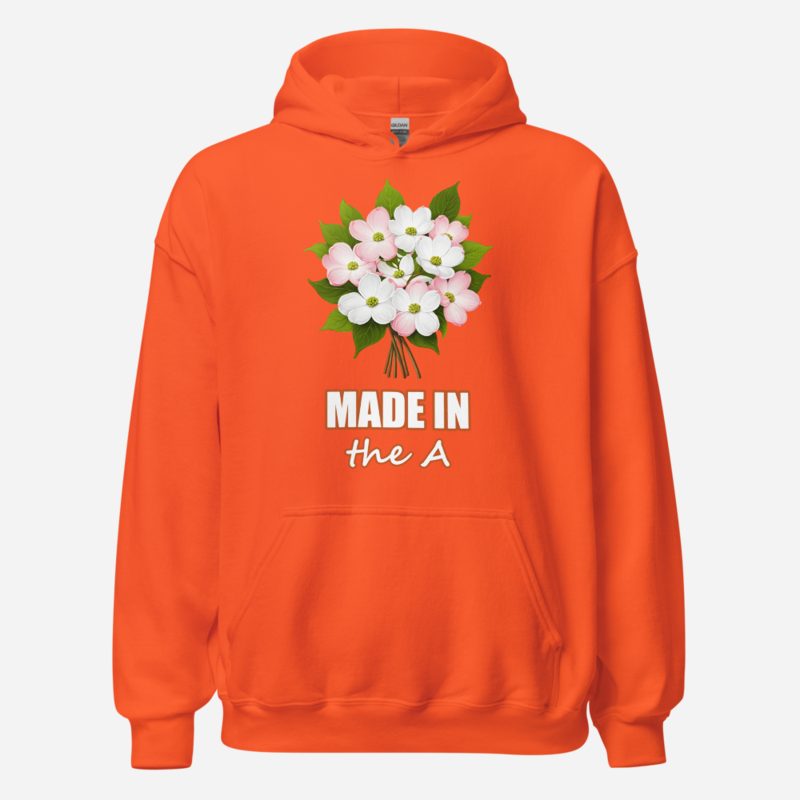 ATL Quality Made In The A Dogwood Hoodie in Orange