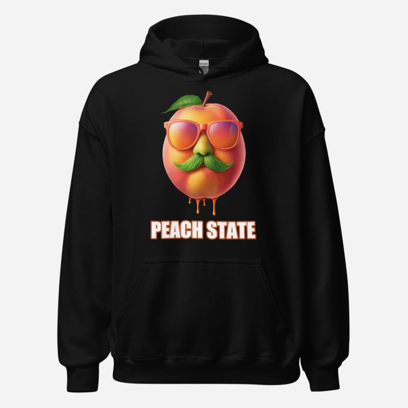 ATL Quality Peach State Hoodie in Black