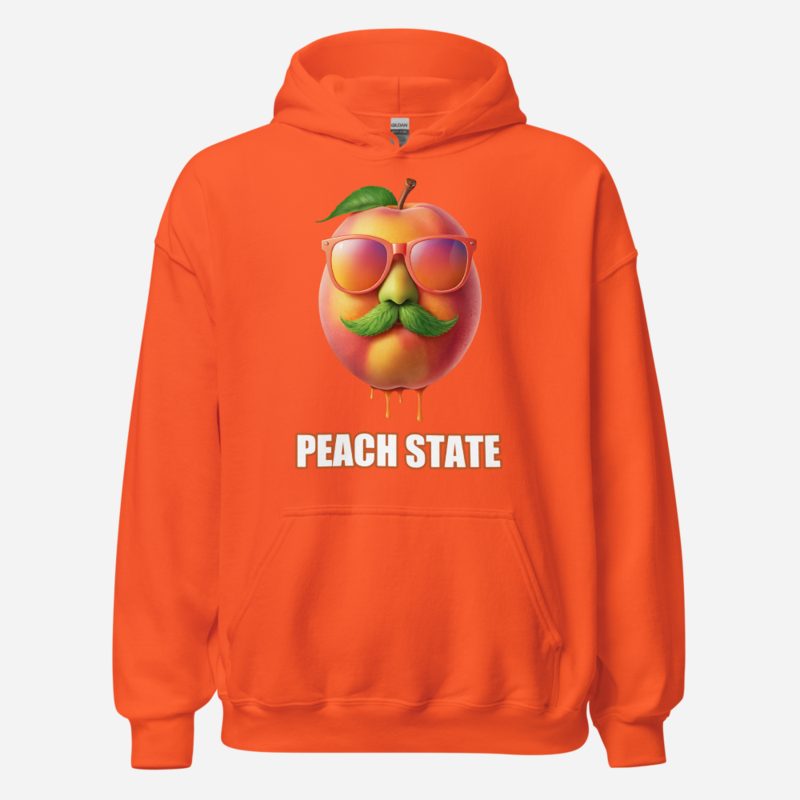 ATL Quality Peach State Hoodie in Orange