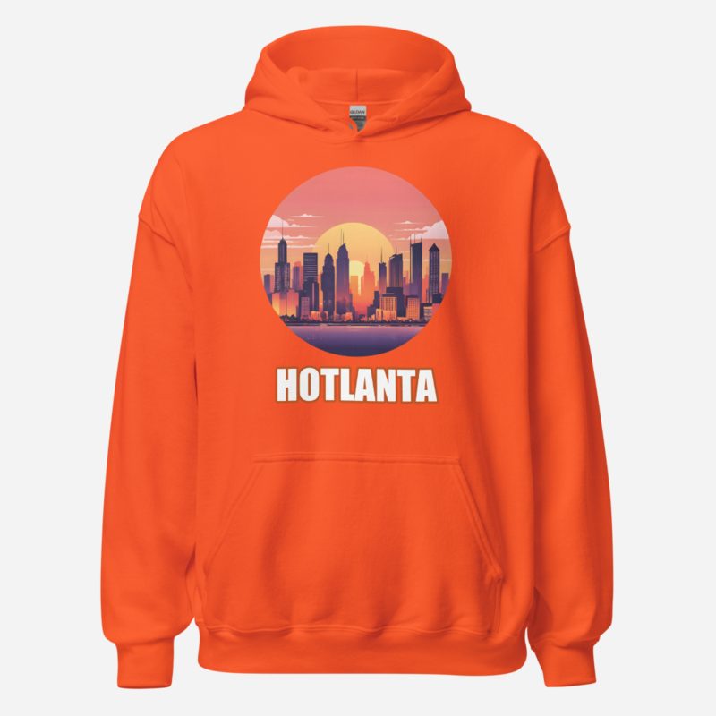 ATL Quality Hotlanta Skyline Hoodie Orange