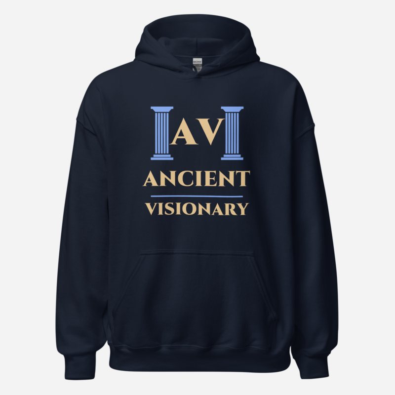 Ancient Visionary Twin Columns Logo Hoodie