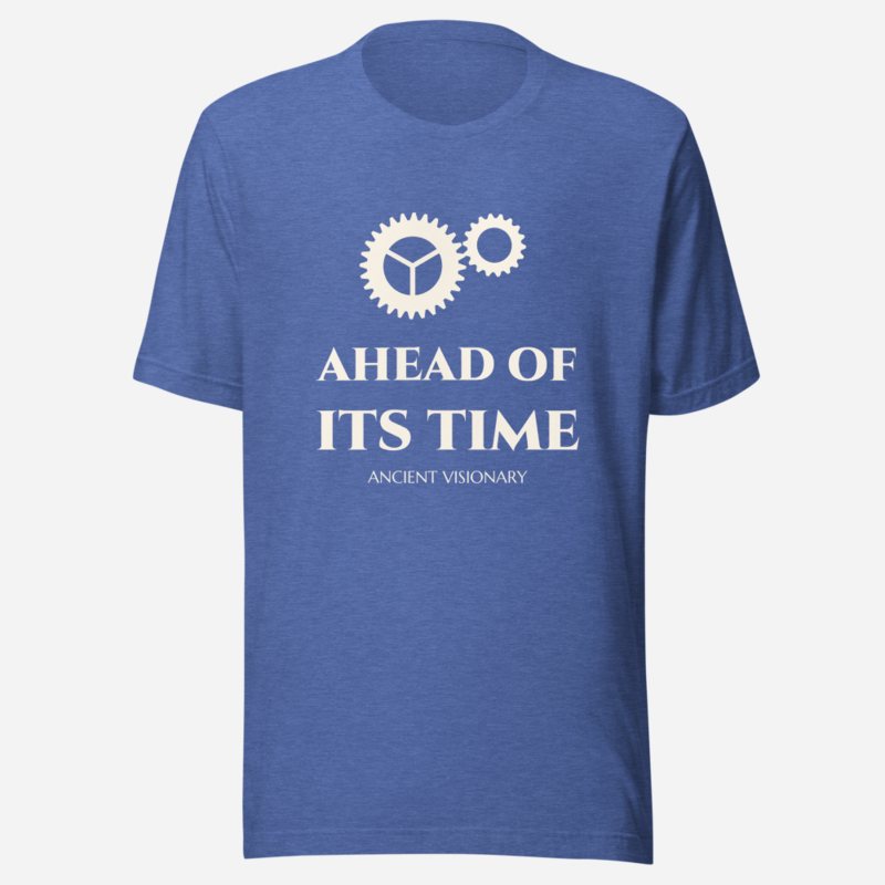 Ancient Visionary Ahead Of Its Time Tee in Heather True Royal