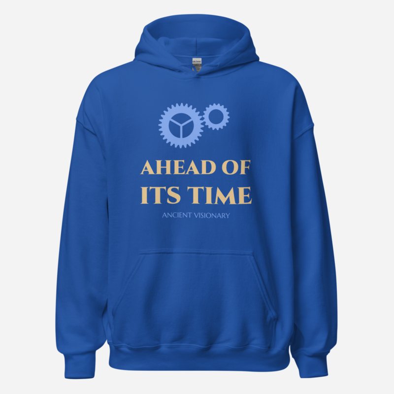 Ancient Visionary Ahead Of Its Time Hoodie in Royal