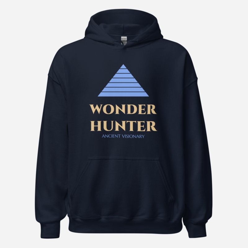Ancient Visionary Wonder Hunter Hoodie in Navy