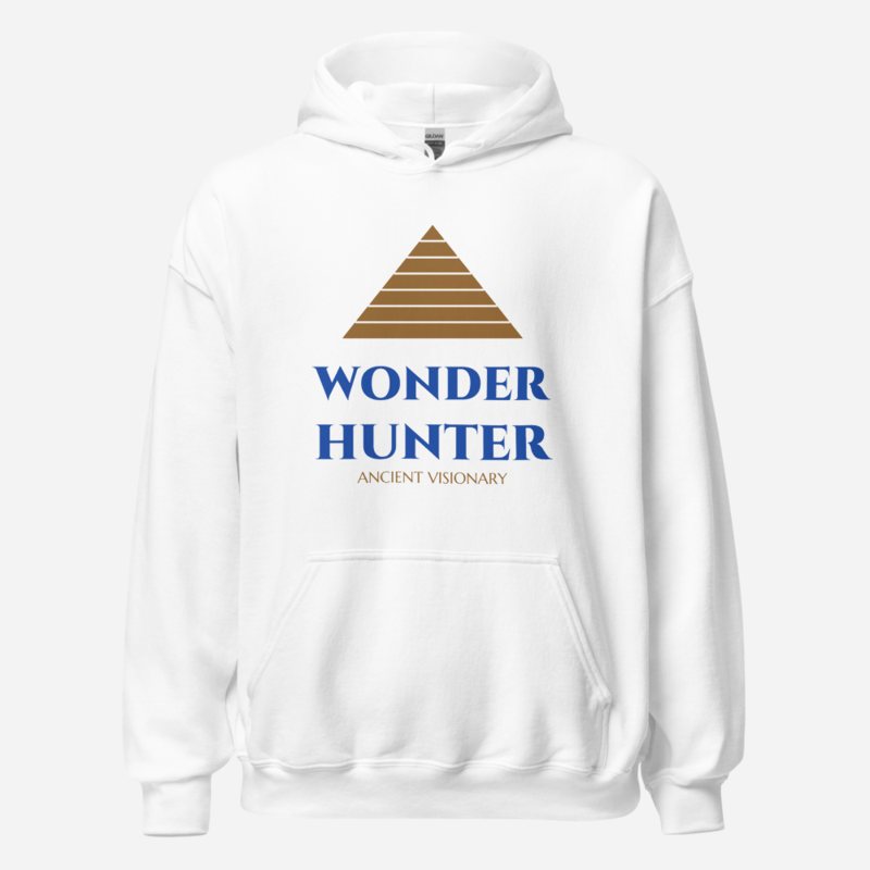 Ancient Visionary Wonder Hunter Hoodie in White