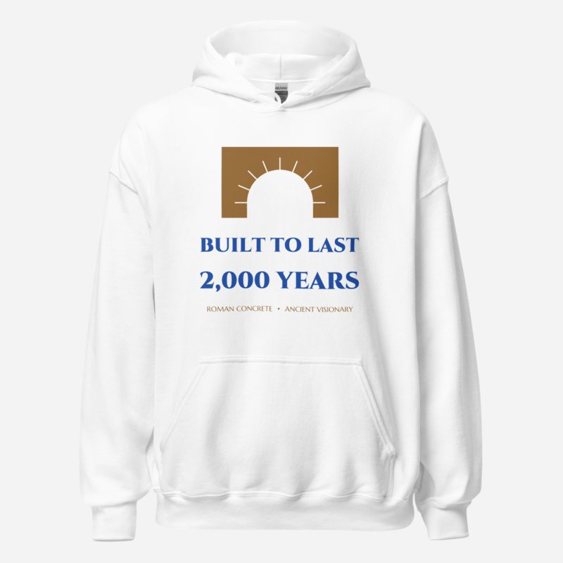 Ancient Visionary Built To Last Hoodie in White