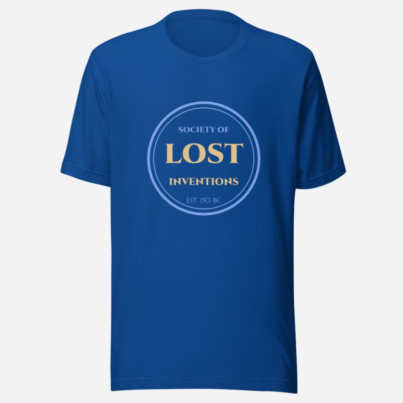 Ancient Visionary Society Of Lost Inventions Tee True Royal