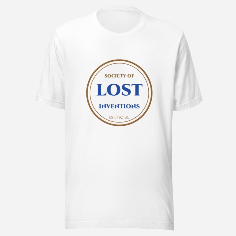 Ancient Visionary Society Of Lost Inventions Tee in White