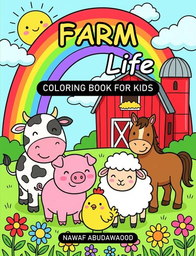 Farm Life: Coloring Book for Kids - book cover