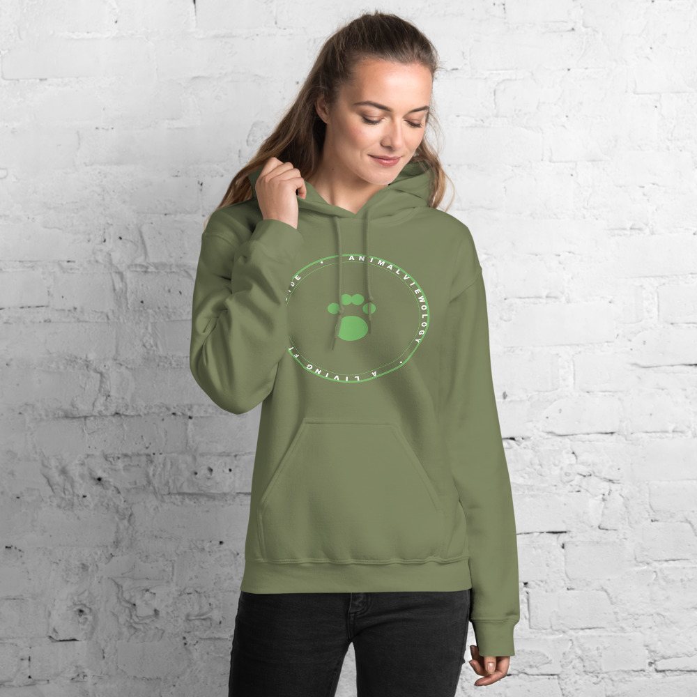AnimalViewology Badge Hoodie Front
