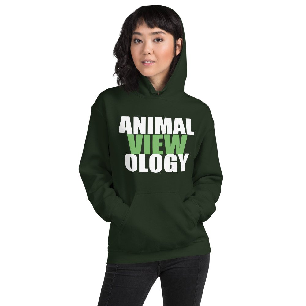 AnimalViewology Stacked Hoodie Front