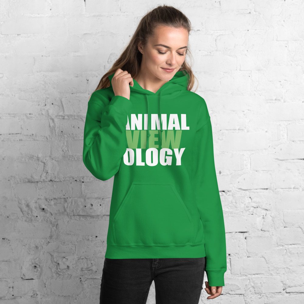 AnimalViewology Stacked Hoodie Front