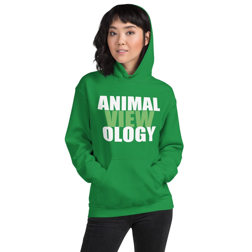AnimalViewology Stacked Hoodie Front
