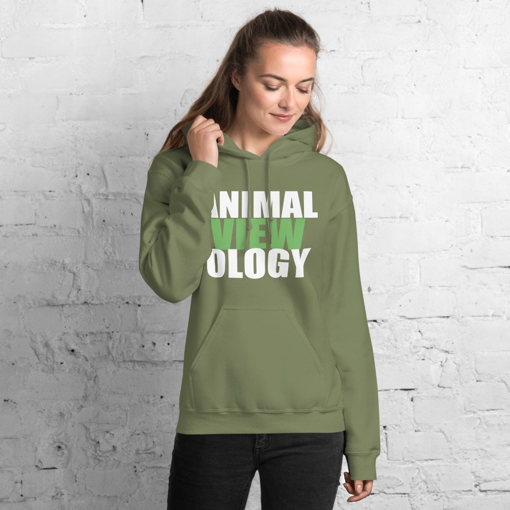 AnimalViewology Stacked Hoodie Front