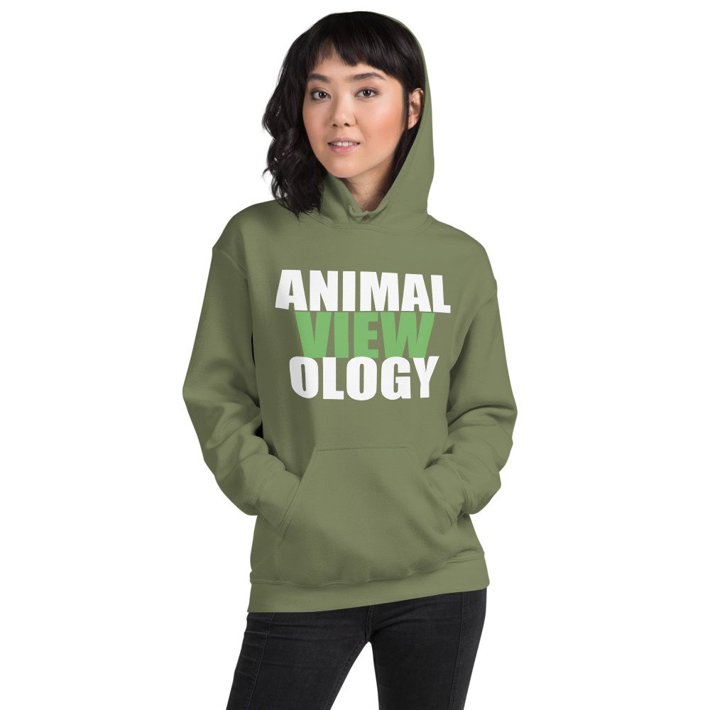 AnimalViewology Stacked Hoodie Front