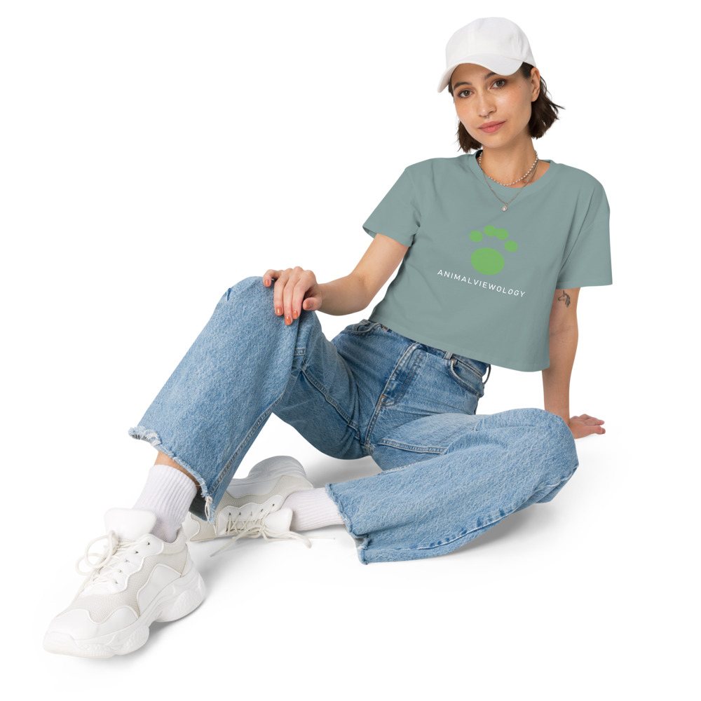 AnimalViewology Paw Crop Top Front