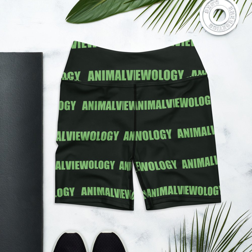 Animal Viewology Wordmark Yoga Shorts Front
