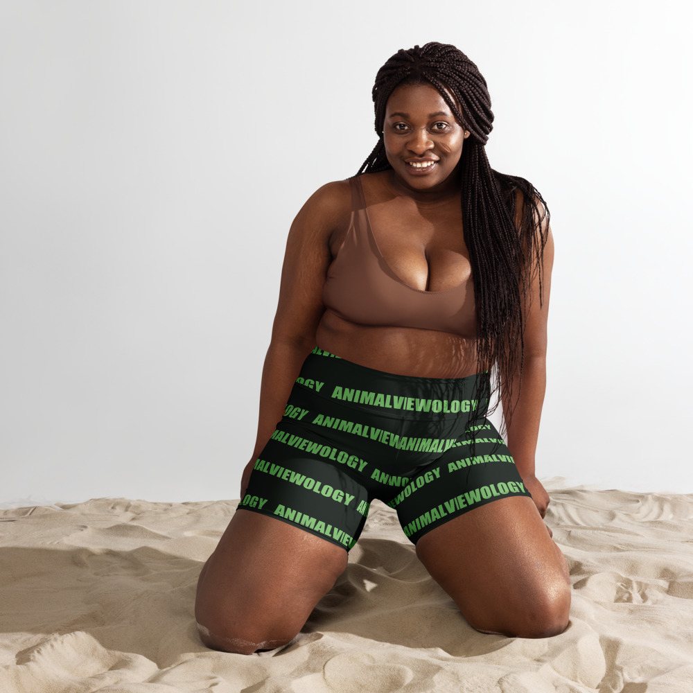Animal Viewology Wordmark Yoga Shorts Front