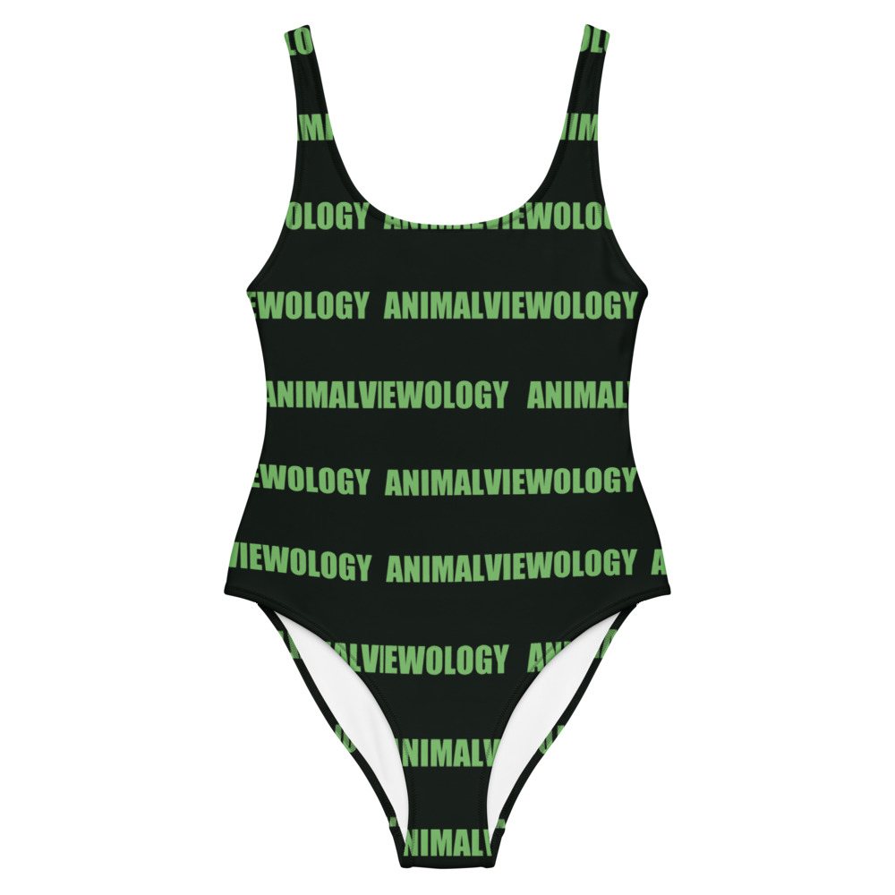 Animal Viewology Wordmark One-Piece Swimsuit Front