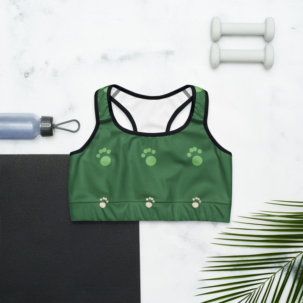 Animal Viewology Paws Sports Bra Front