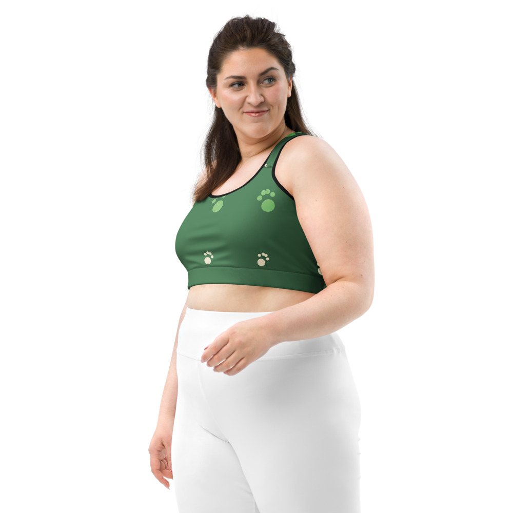Animal Viewology Paws Sports Bra Front