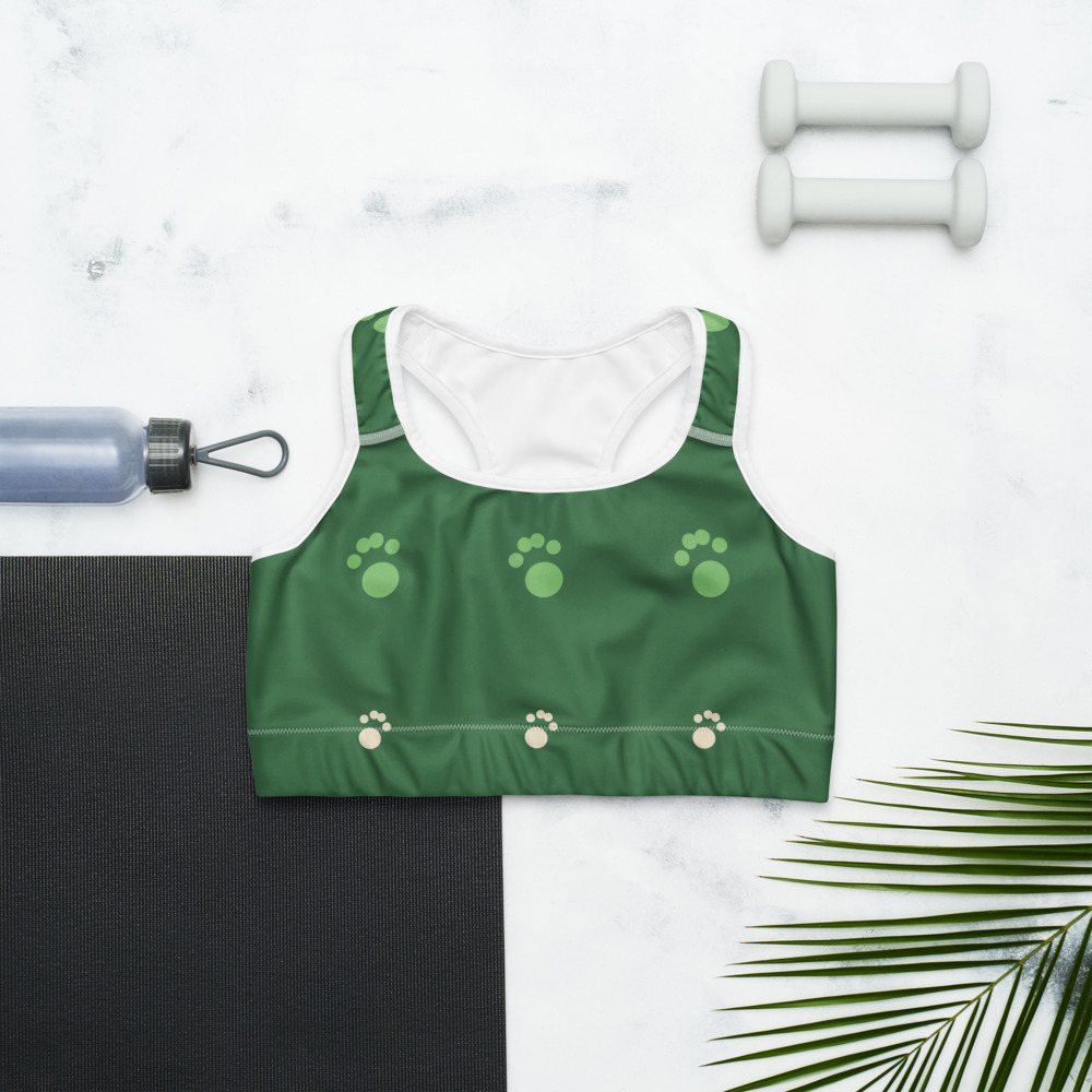 Animal Viewology Paws Sports Bra Front