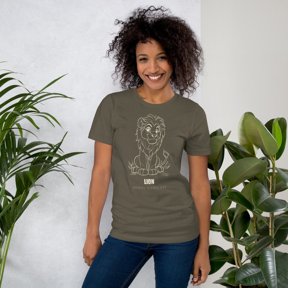 Animal Viewology Lion Sketch Tee