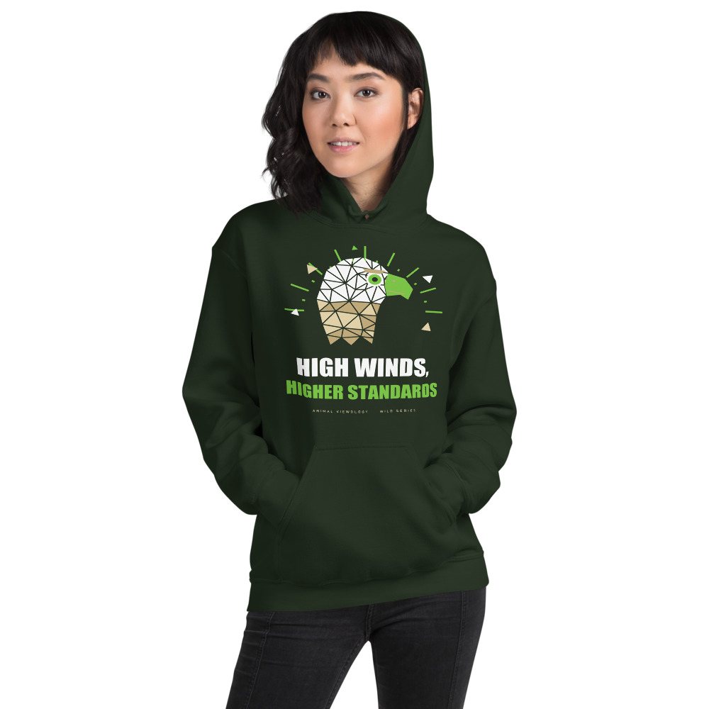 Animal Viewology High Winds, Higher Standards Wild Hoodie Front