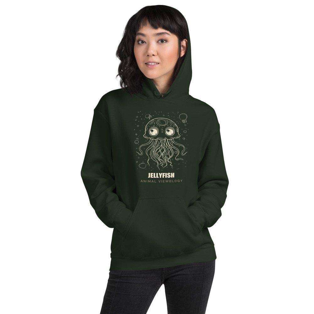 Animal Viewology Jellyfish Sea Life Hoodie Front