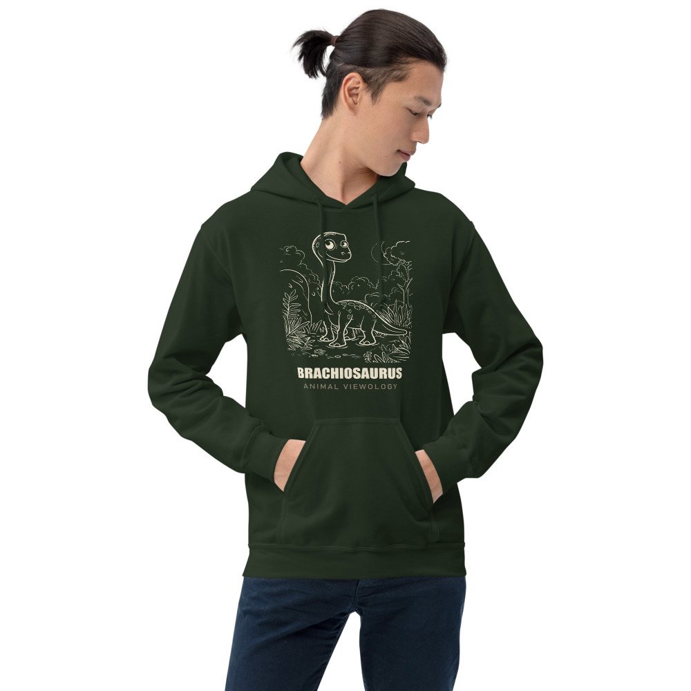 Animal Viewology Brachiosaurus Dino Life Hoodie Front