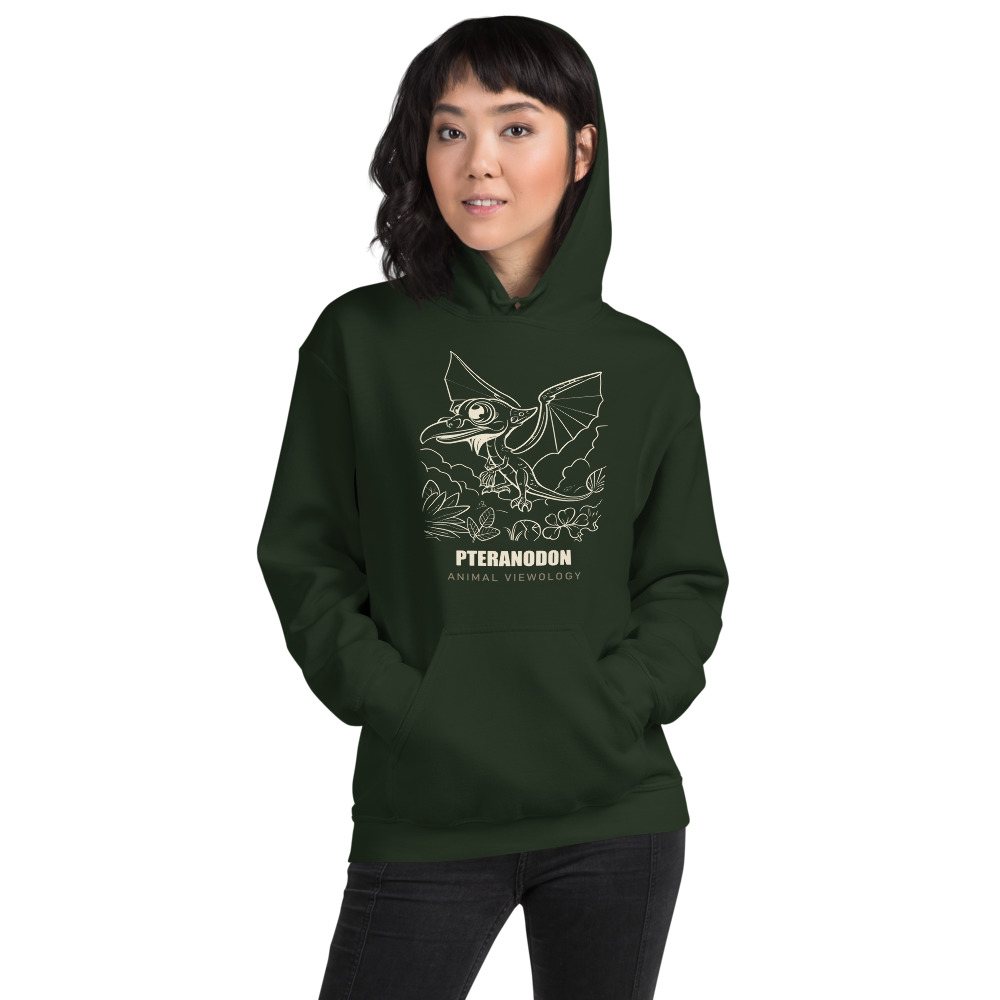 Animal Viewology Pteranodon Dino Life Hoodie Front