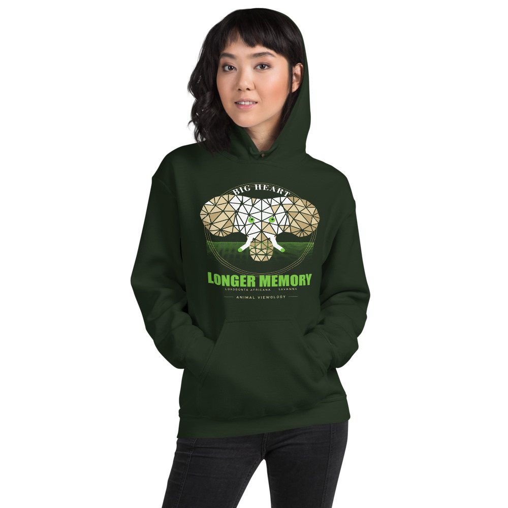 Animal Viewology Big Heart Longer Memory Field Guide Hoodie Front