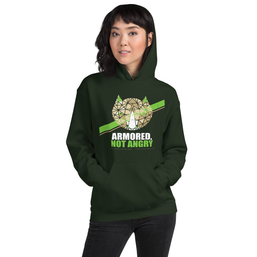 Animal Viewology Armored Not Angry Field Guide Hoodie Front