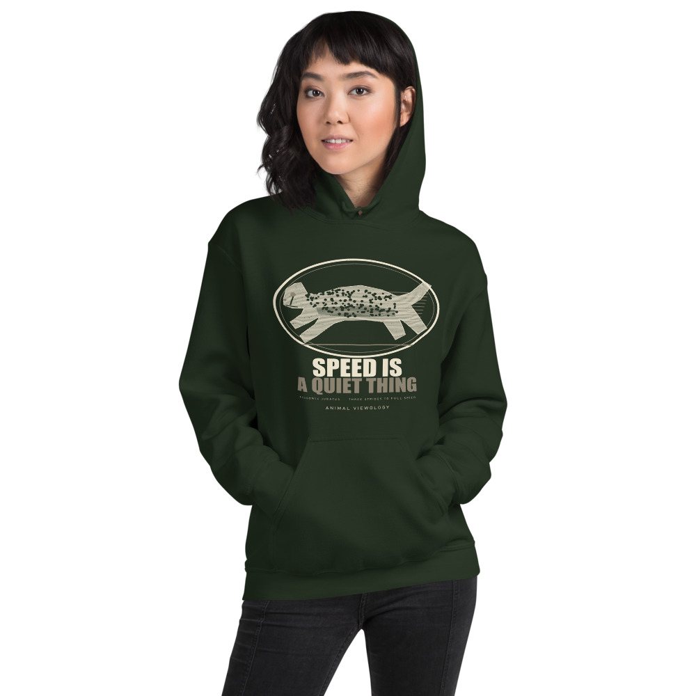 Animal Viewology Speed Is A Quiet Thing Field Guide Hoodie Front
